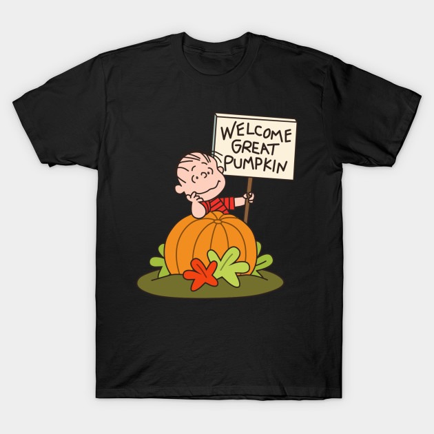 Charlie Brown Welcome Great Pumpkin Halloween T-Shirt