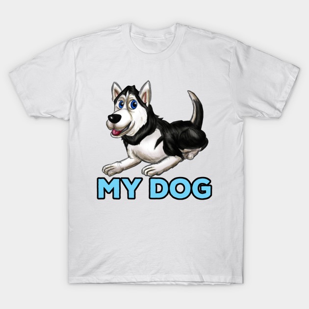 Husky Dog Papa Siberian Husky Dad T Shirt S-5XL