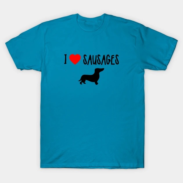 I Heart Sausages Dachshund Shirt