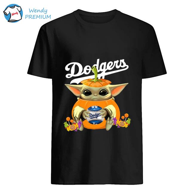 Baby Yoda hug Los Angeles Dodgers shirt, hoodie, sweater, long