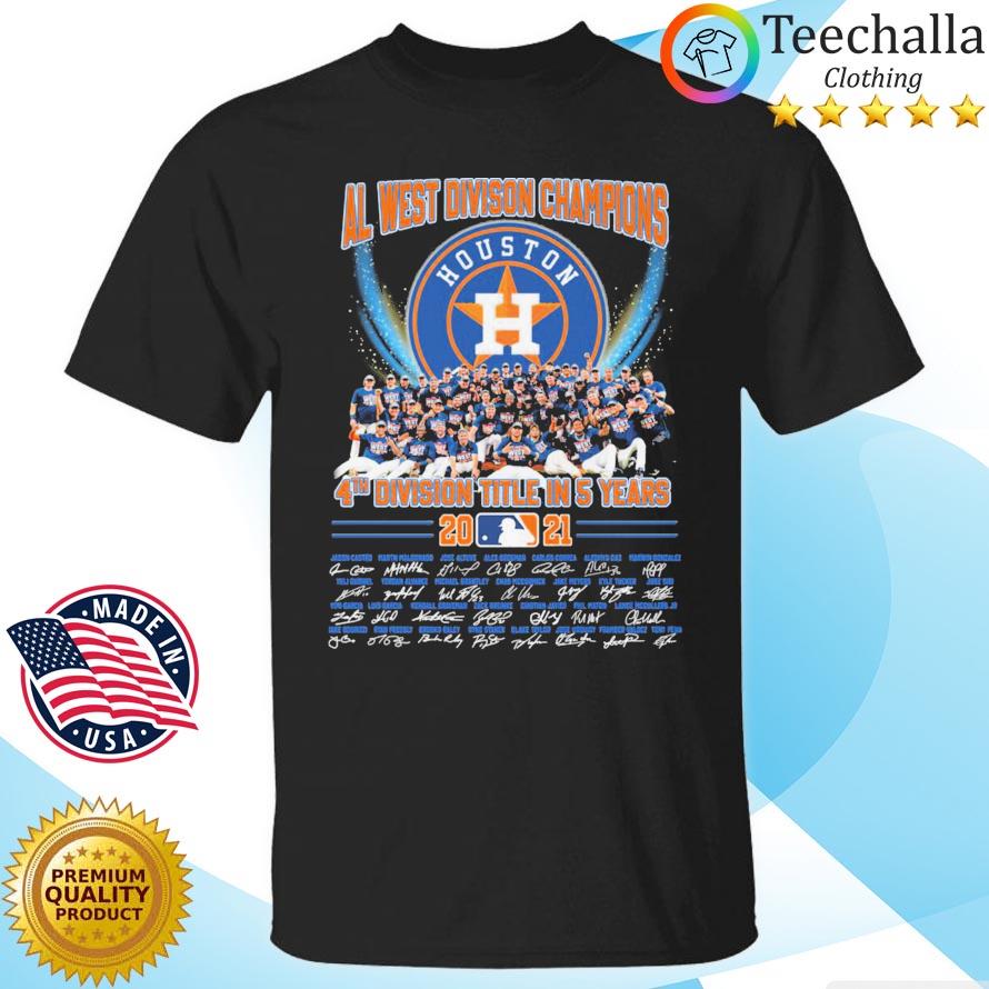 AL West Division Champions Houston Astros 4th Division Title In 5 Years  2021 Signatures Shirt, hoodie, sweater, long sleeve and tank top