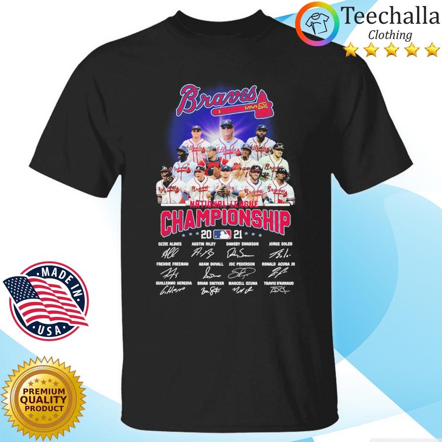 Official Atlanta Braves world series Champions 2021 signatures shirt, hoodie,  sweater, long sleeve and tank top