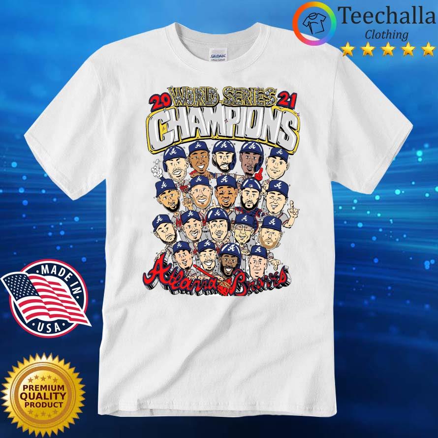 Atlanta Braves 2021 world series champions navy t-shirt, black tshirt for  fan