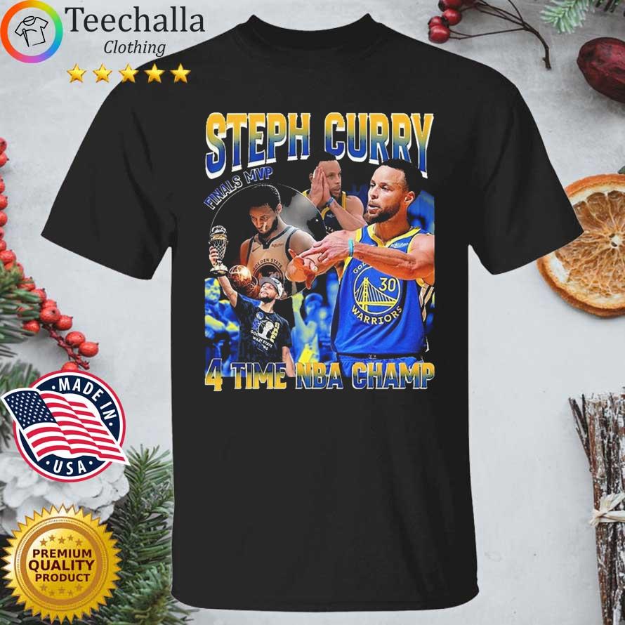Steph Curry MVP Finals Golden State Warriors 4 Time NBA Championship Shirt