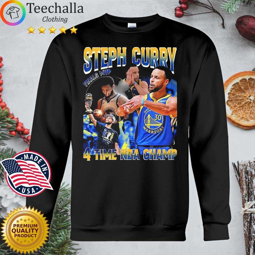 Steph Curry MVP Finals Golden State Warriors 4 Time NBA Championship Shirt Sweater den