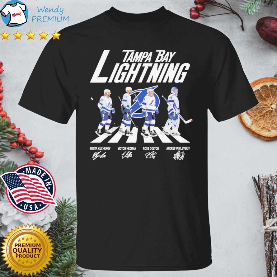 The Tampa Bay Lightning Nikita Kucherov and Victor Hedman and Ross Colton  abbey road signatures Champions 2022 shirt, hoodie, sweater, long sleeve  and tank top