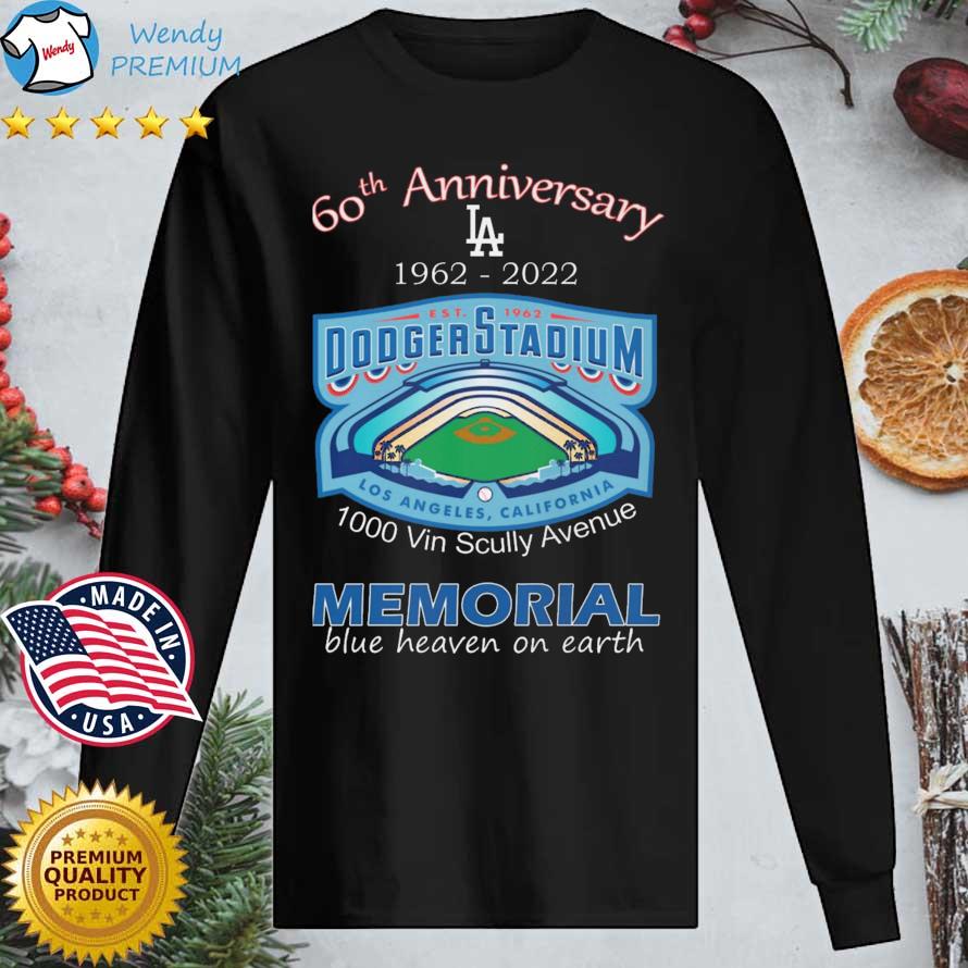 Funny los Angeles Dodgers 60th Anniversary 1962-2022 Dodgers Stadium 1000  Vin Scully Avenue Memorial shirt