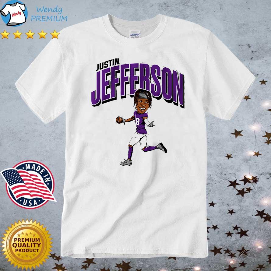 Funny minnesota Vikings Justin Jefferson Caricature Shirt, hoodie, sweater,  long sleeve and tank top