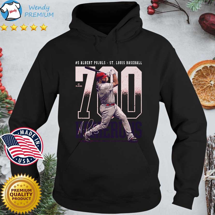 #5 Albert Pujols St Louis Cardinals Baseball 700 Home Runs Signature s Hoodie den
