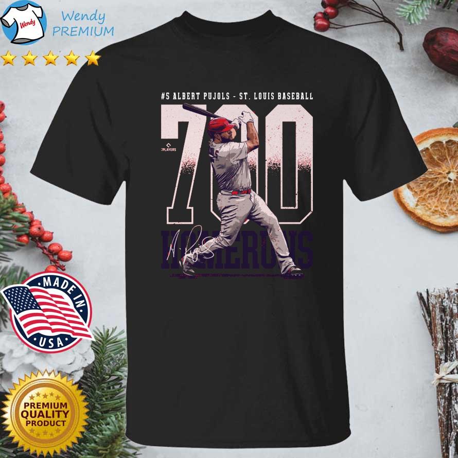 #5 Albert Pujols St Louis Cardinals Baseball 700 Home Runs Signature shirt