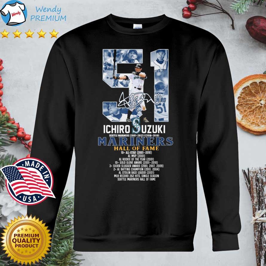 51 Ichiro Suzuki Seattle Mariners Hall Of Fame Signature Shirt, hoodie,  sweater, long sleeve and tank top