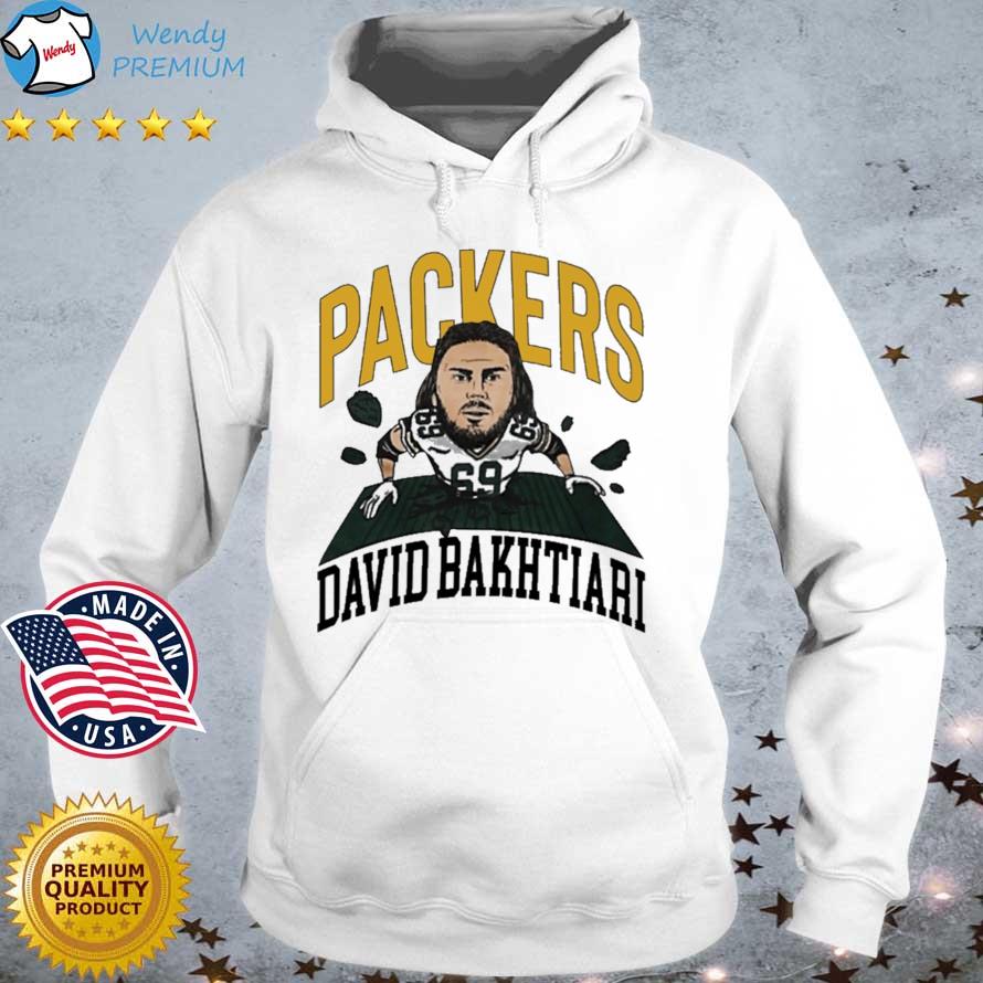 Green Bay Packers David Bakhtiari Shirt Hoodie trang
