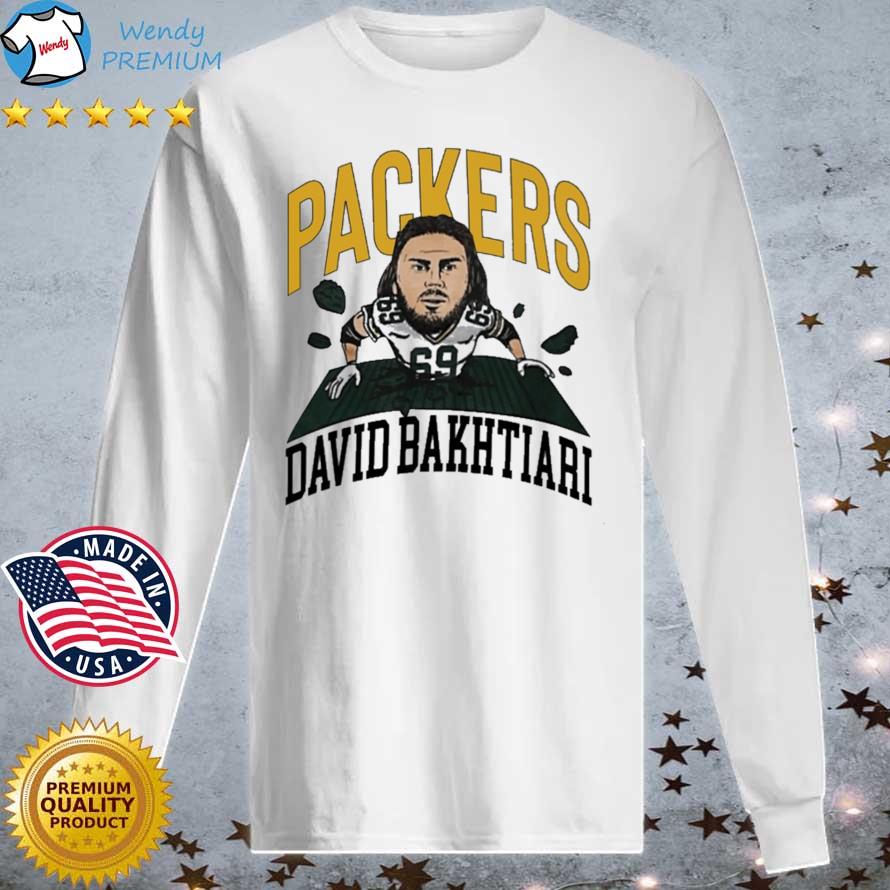 Green Bay Packers David Bakhtiari Shirt Longsleeve tee trang