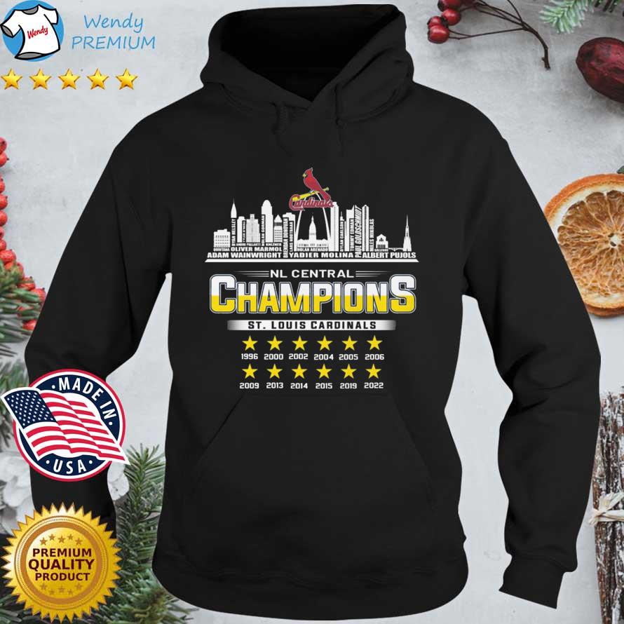 St Louis Cardinals Skylines NL Central Champions 2022 s Hoodie den