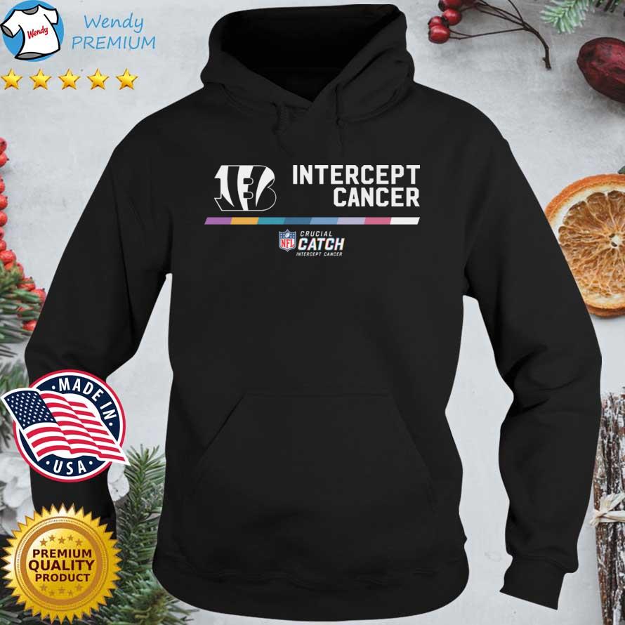 bengals intercept cancer hoodie