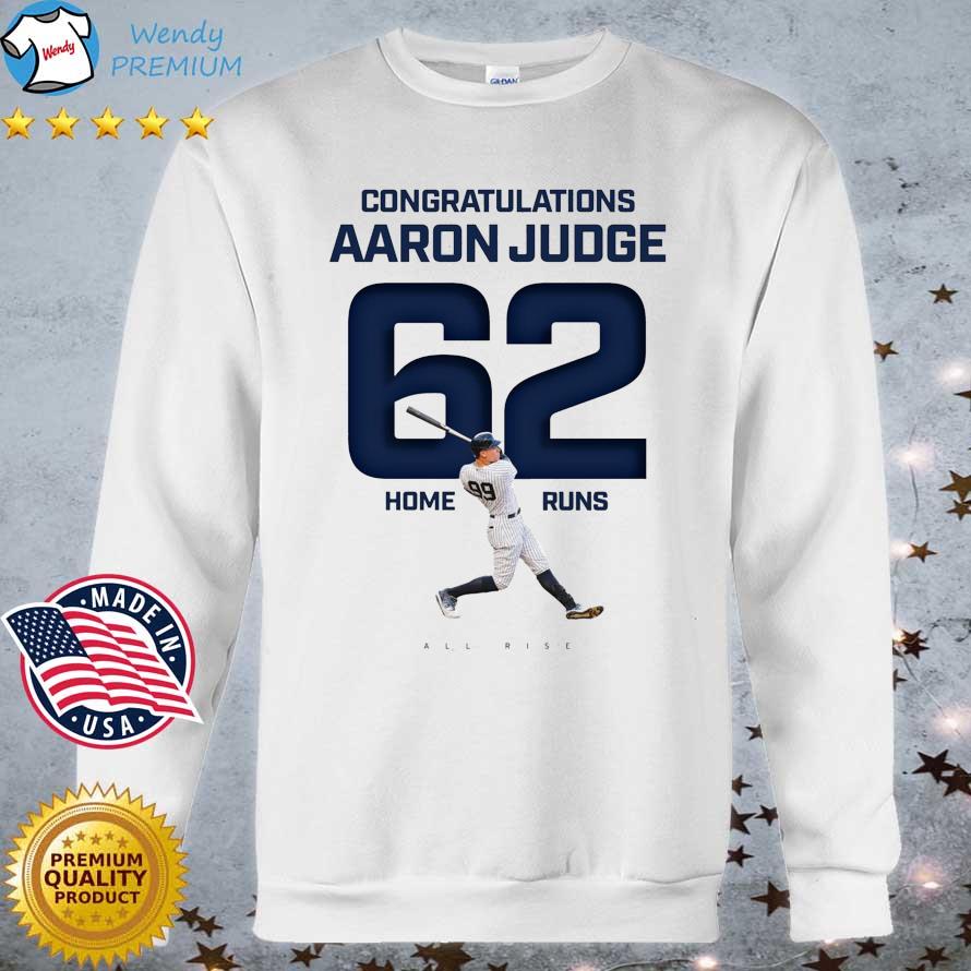 Congratulations Aaron Judge 62 Home Runs shirt, hoodie, sweater, long  sleeve and tank top