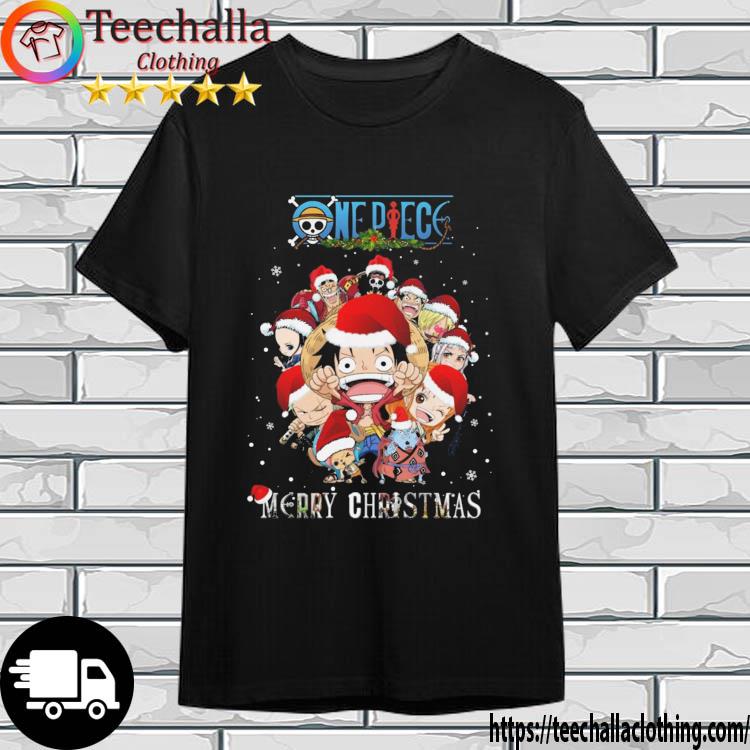 Funny one Piece Character Merry Christmas 2022 shirt