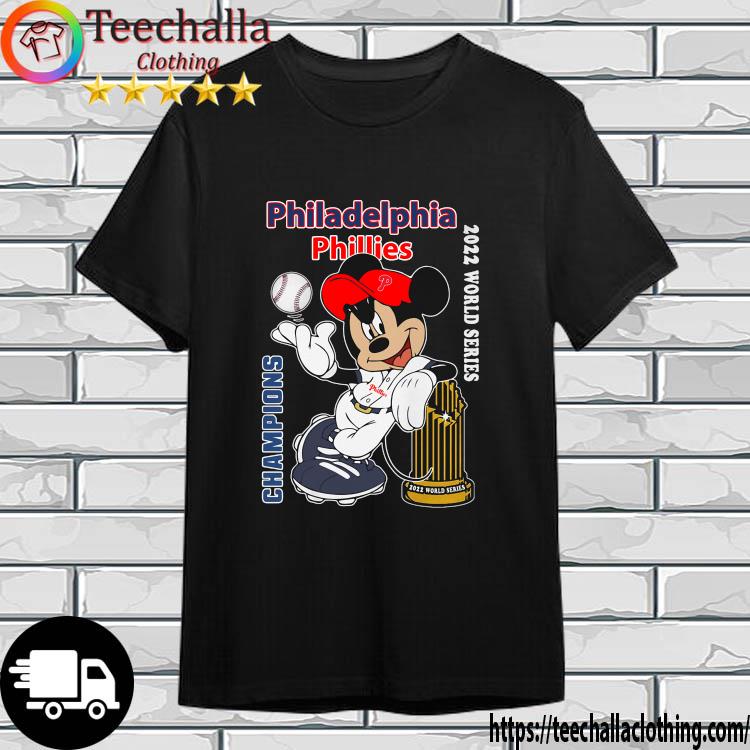 Official mLB Mickey Mouse Philadelphia Phillies 2022 World Series Champions shirt