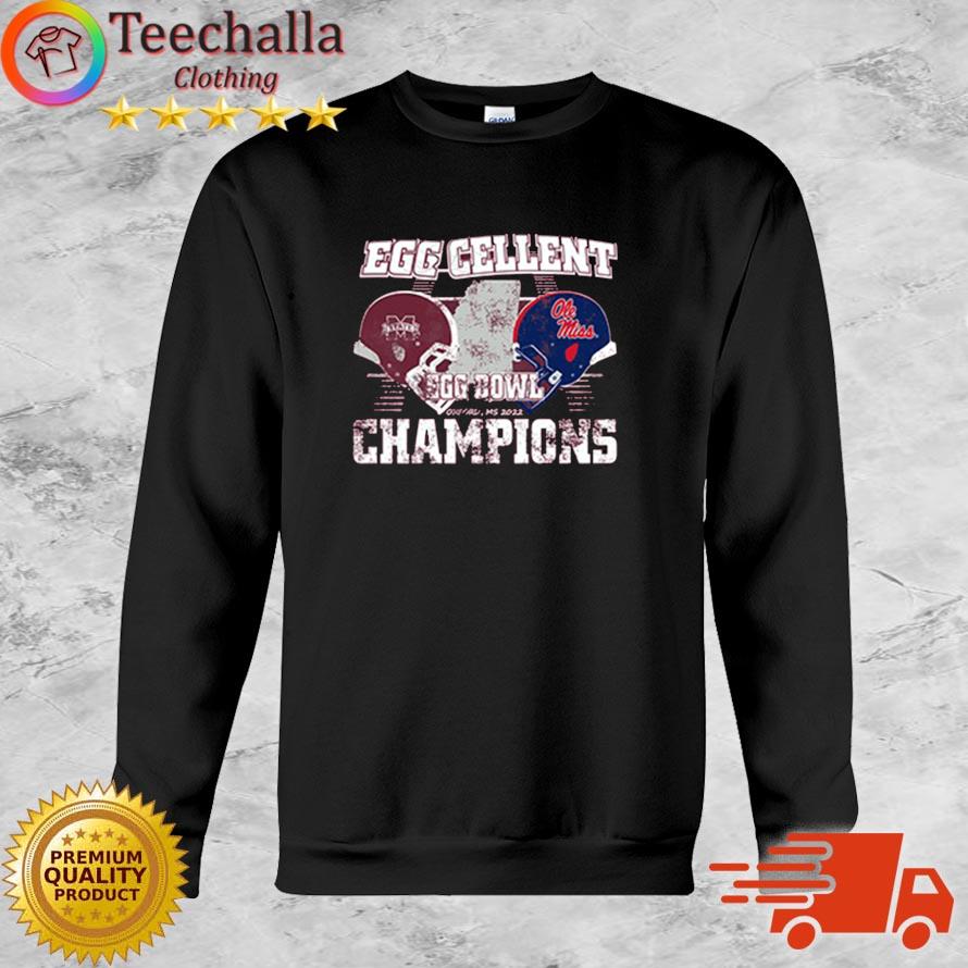 Mississippi State Bulldogs Vs Ole Miss Rebels Egg Cellent Egg Bowl Champions shirt