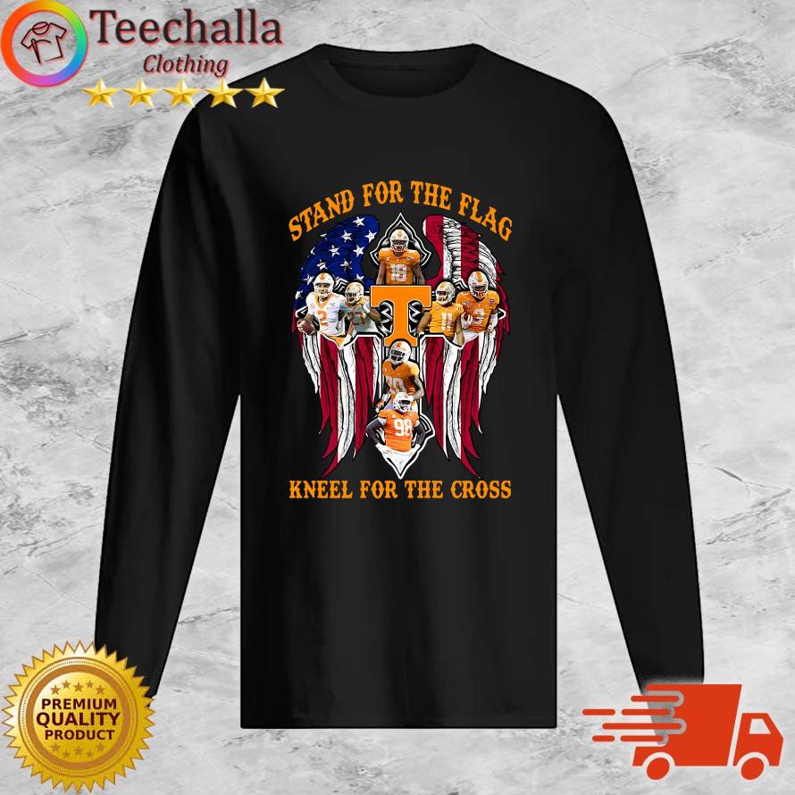 Wings Tennessee Volunteers Stand For The Flag Kneel For The Cross sweater Long Sleeve