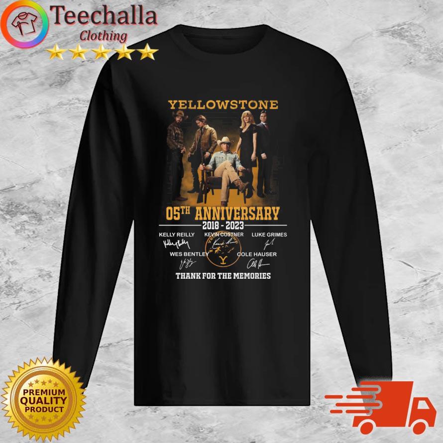 Yellowstone 05th Anniversary 2018-2023 Thank You For The Memories Signatures s Long Sleeve