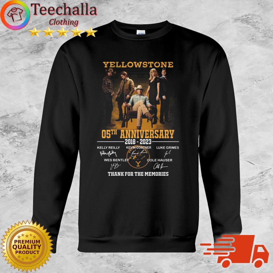 Yellowstone 05th Anniversary 2018-2023 Thank You For The Memories Signatures shirt