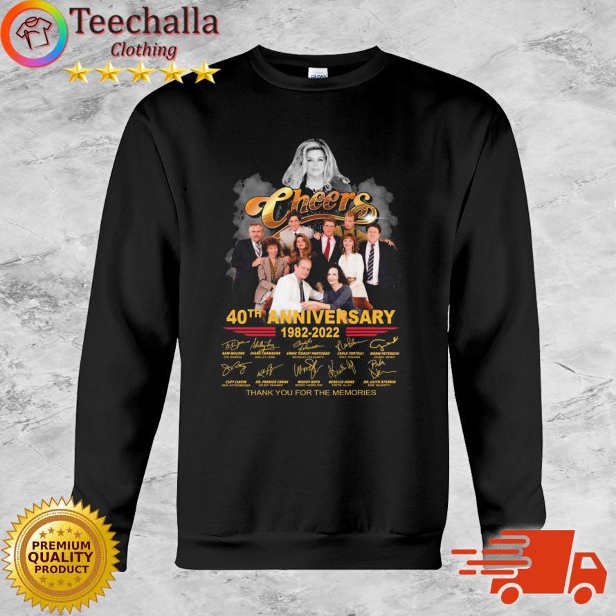 Cheers 40th Anniversary 1982-2022 Thank You For The Memories Signatures shirt