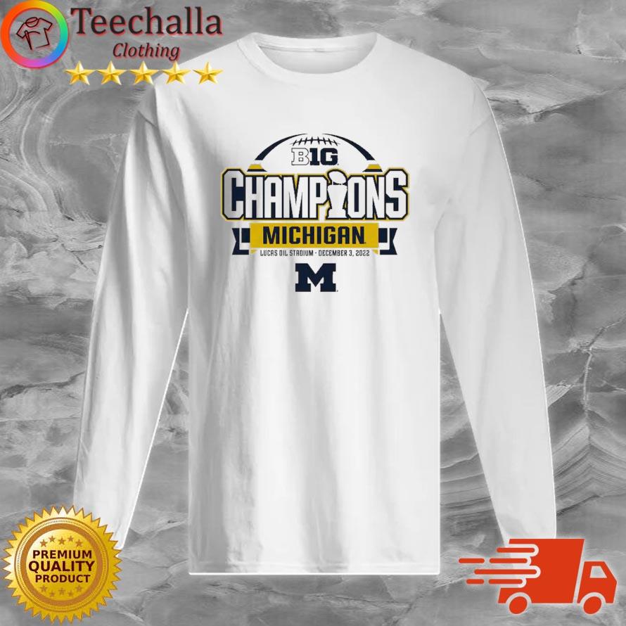 Michigan Wolverines 84 2022 Big Ten Football Conference Champions s Long Sleeve