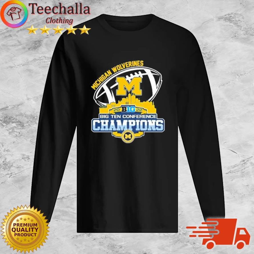 Michigan Wolverines Skyline 2022 Big Ten Conference Champions Shirt Long Sleeve