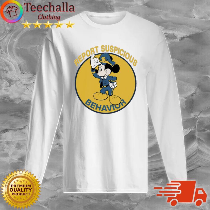 Mickey Mouse Report Suspicious Behavior s Long Sleeve