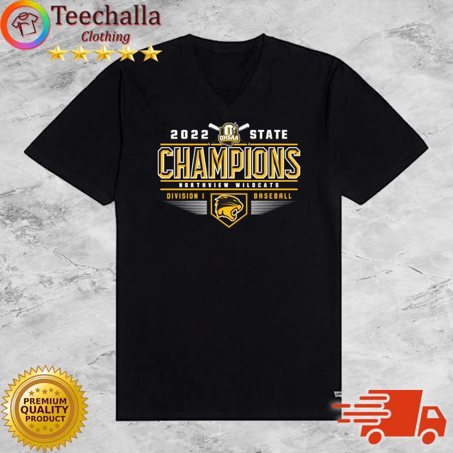 Northview Wildcats 2022 OHSAA Baseball Division I State Champions s V-neck