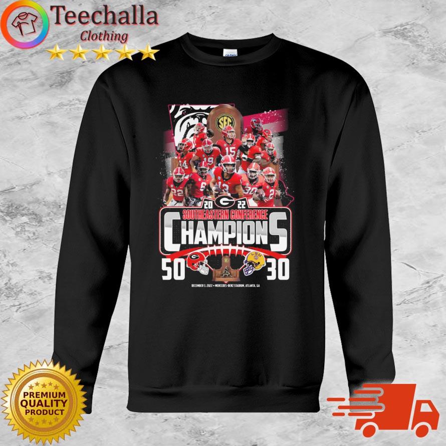 Official Georgia Bulldogs Vs LSU Tigers 50-30 2022 Southeastern Conference Champions shirt