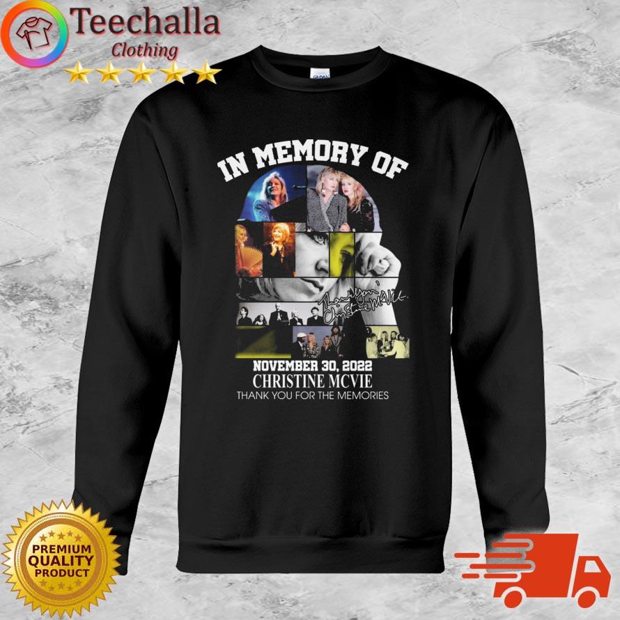 Official In Memory Of November 30 2022 Christine Mcvie Thank You For The Memories Signature shirt