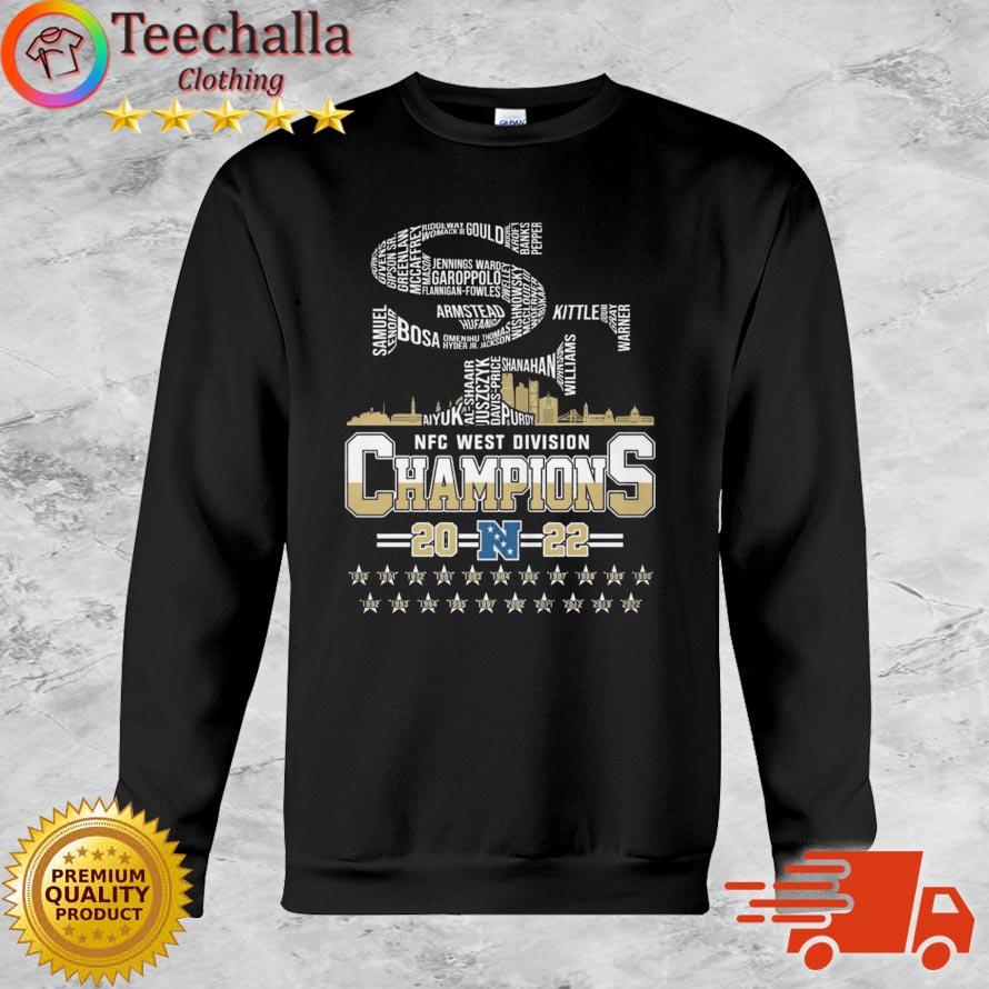 San Francisco 49ers Players Names 2022 NFC West Division Champions 1970-2022 shirt