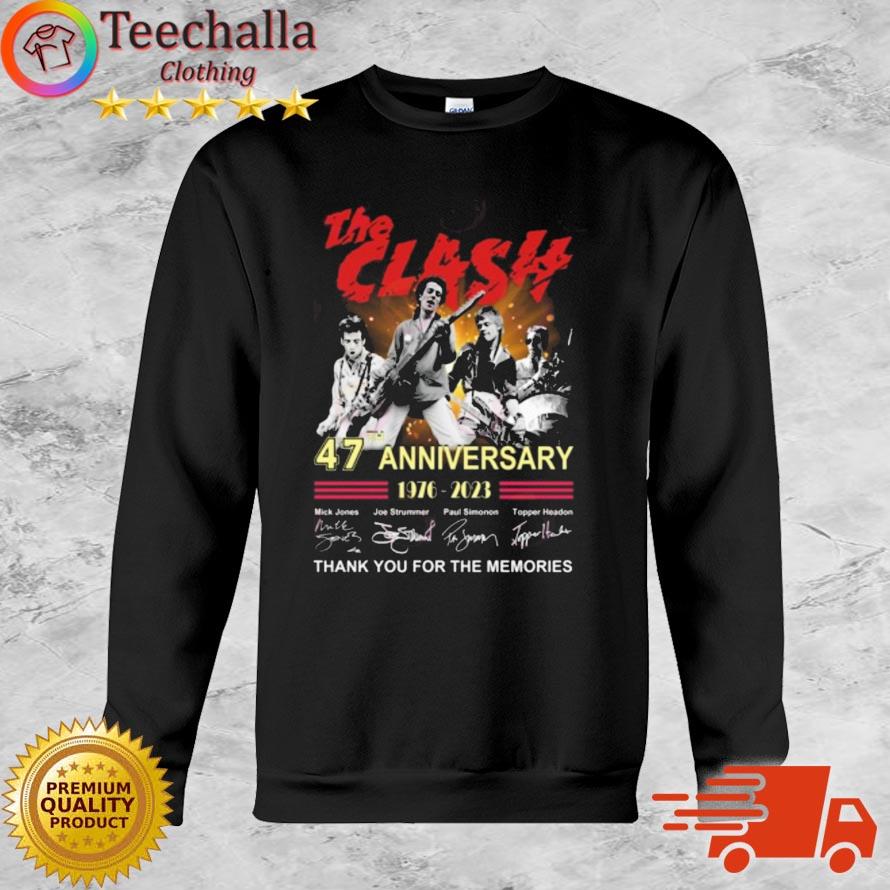 The Clash 47th Anniversary 1976 – 2023 Thank You For The Memories shirt