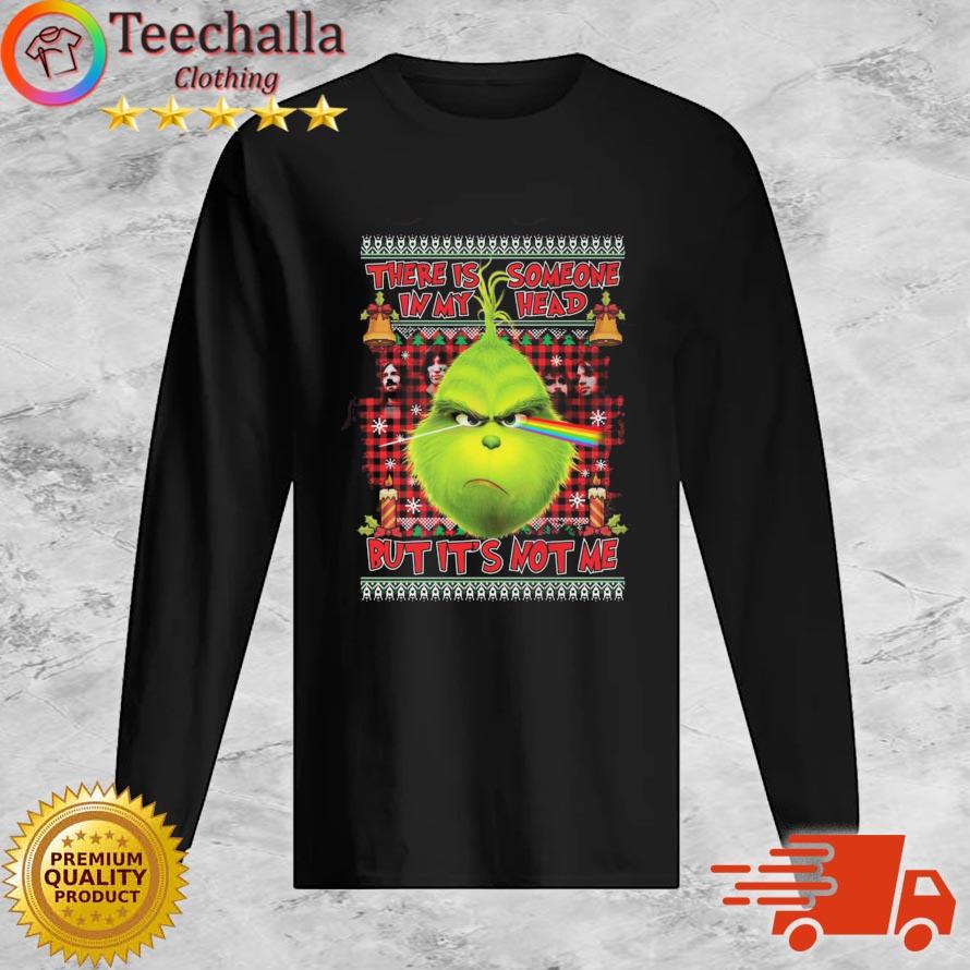 The Grinch Pink Floyd There Is Someone In My Head It's Not Me Ugly Christmas sweats Long Sleeve