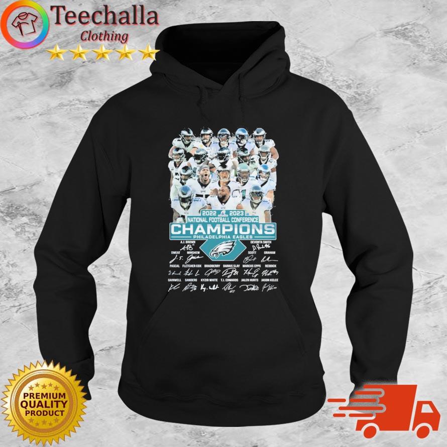 2022-2023 National Football Conference Champions Philadelphia Eagles Signatures s Hoodie