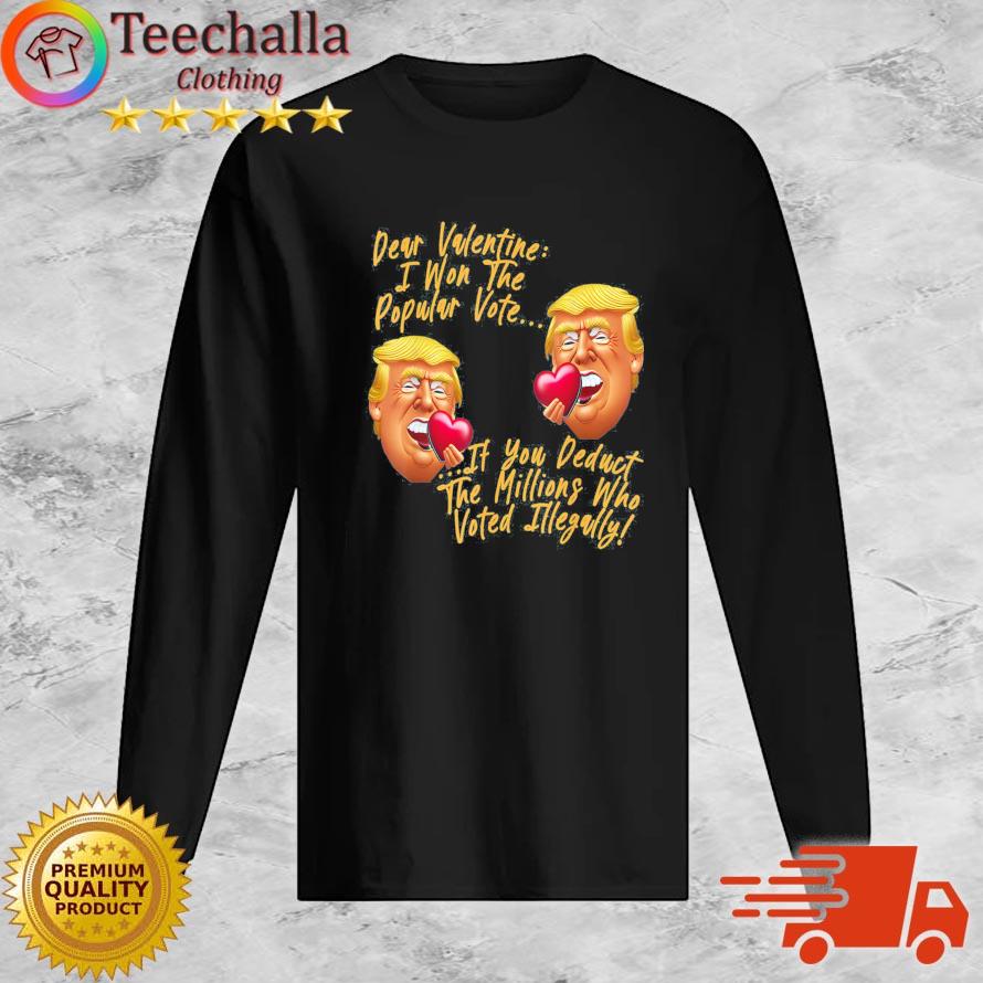 Happy Valentines Day President Donald Trump Cool Trump 2024 s Long Sleeve