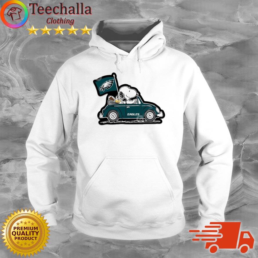 Nfl Snoopy And Woodstock Drive Philadelphia Eagles 2022 Champions Shirt Hoodie