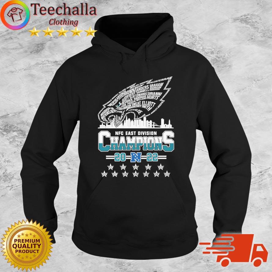 Philadelphia Eagles Player Names NFC East Division Champions 2022 s Hoodie