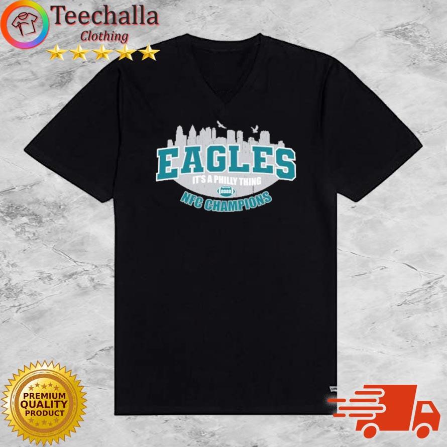 Philadelphia Eagles Skyline It's A Philly Thing 2022 NFC Champions s V-neck