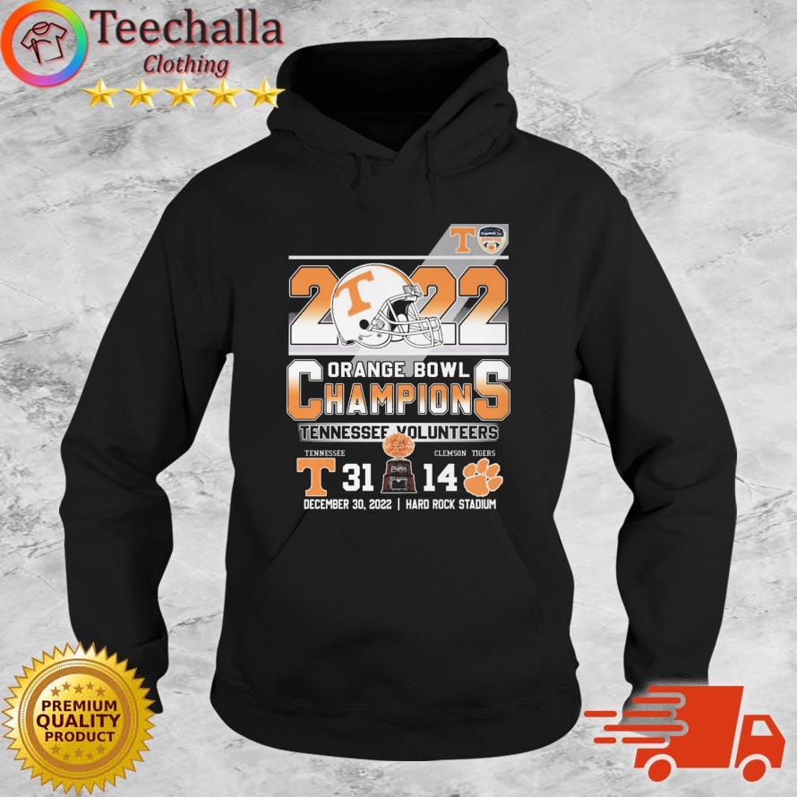 Tennessee Volunteers Vs Clemson Tigers 31-14 Orange Bowl Champions 2022 Hard Rock Stadium s Hoodie