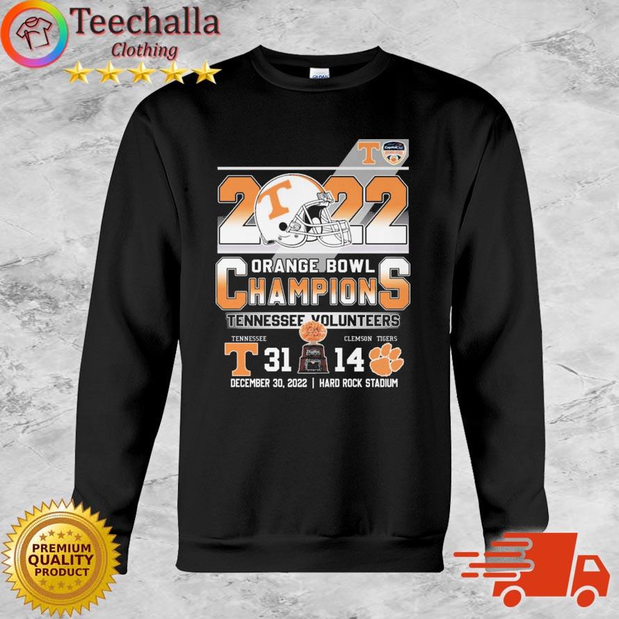 Tennessee Volunteers Vs Clemson Tigers 31-14 Orange Bowl Champions 2022 Hard Rock Stadium s Sweatshirt