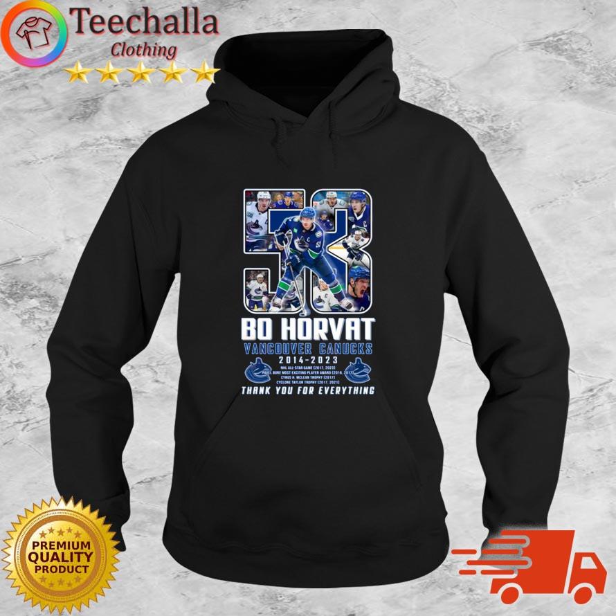 Bo Horvat Vancouver Canucks 2014-2023 Thank You For Everything Signature s Hoodie