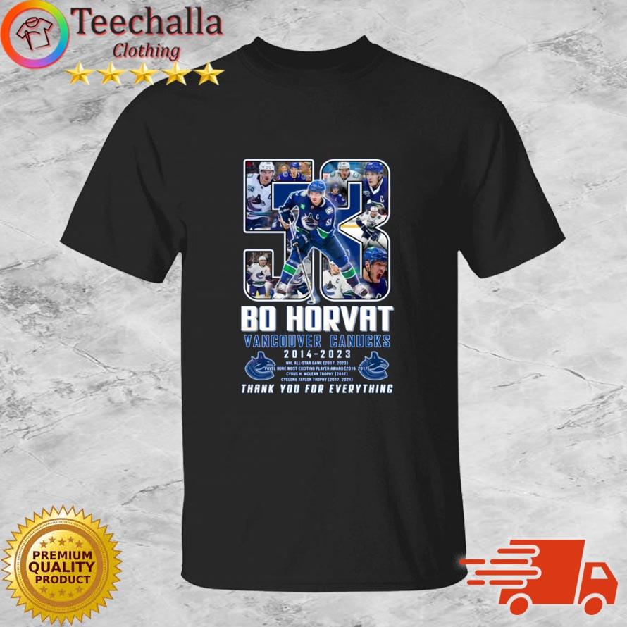 Bo Horvat Vancouver Canucks 2014-2023 Thank You For Everything Signature shirt