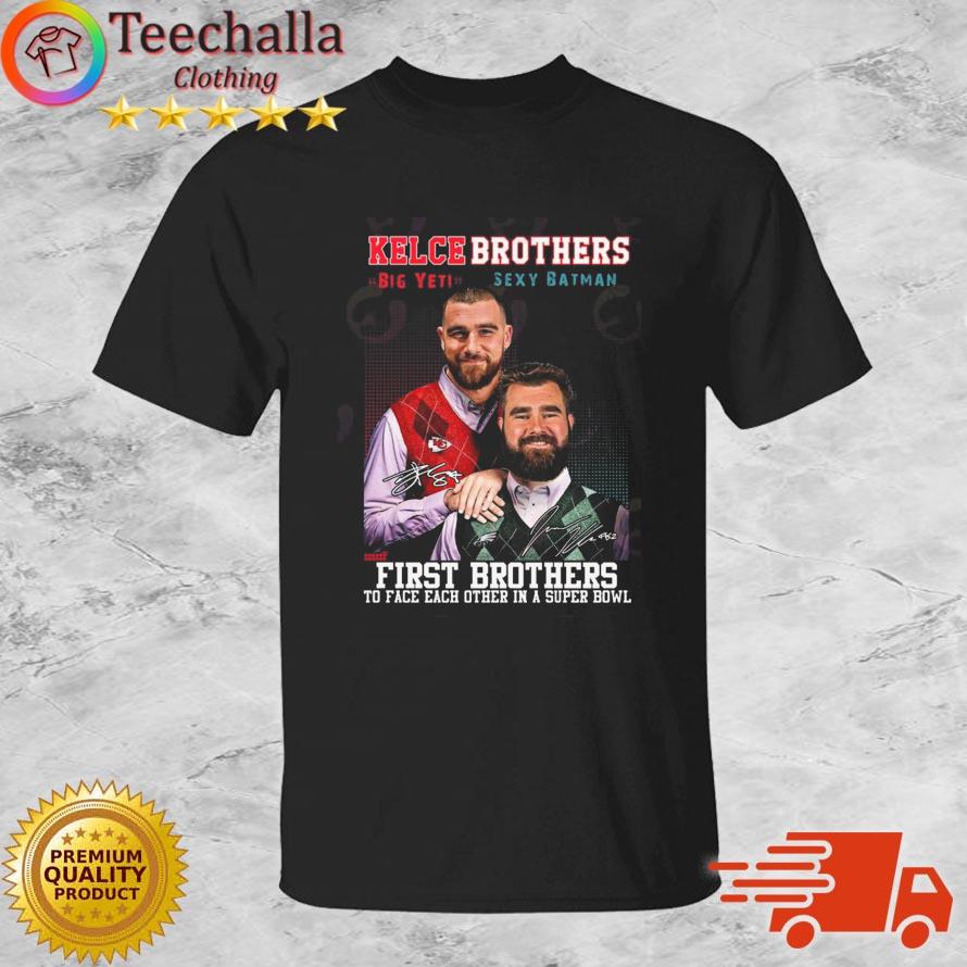 Kelce Brothers The First Brother Players To Face Each Other 2023 shirt