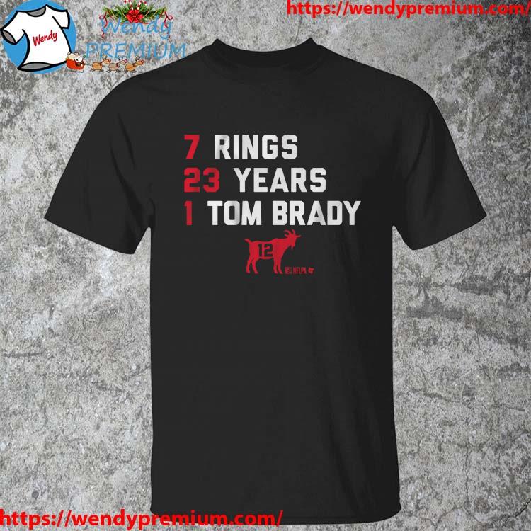 Premium Tampa Bay Buccaneers 7 rings 23 years 1 tom brady shirt, hoodie,  sweater, long sleeve and tank top