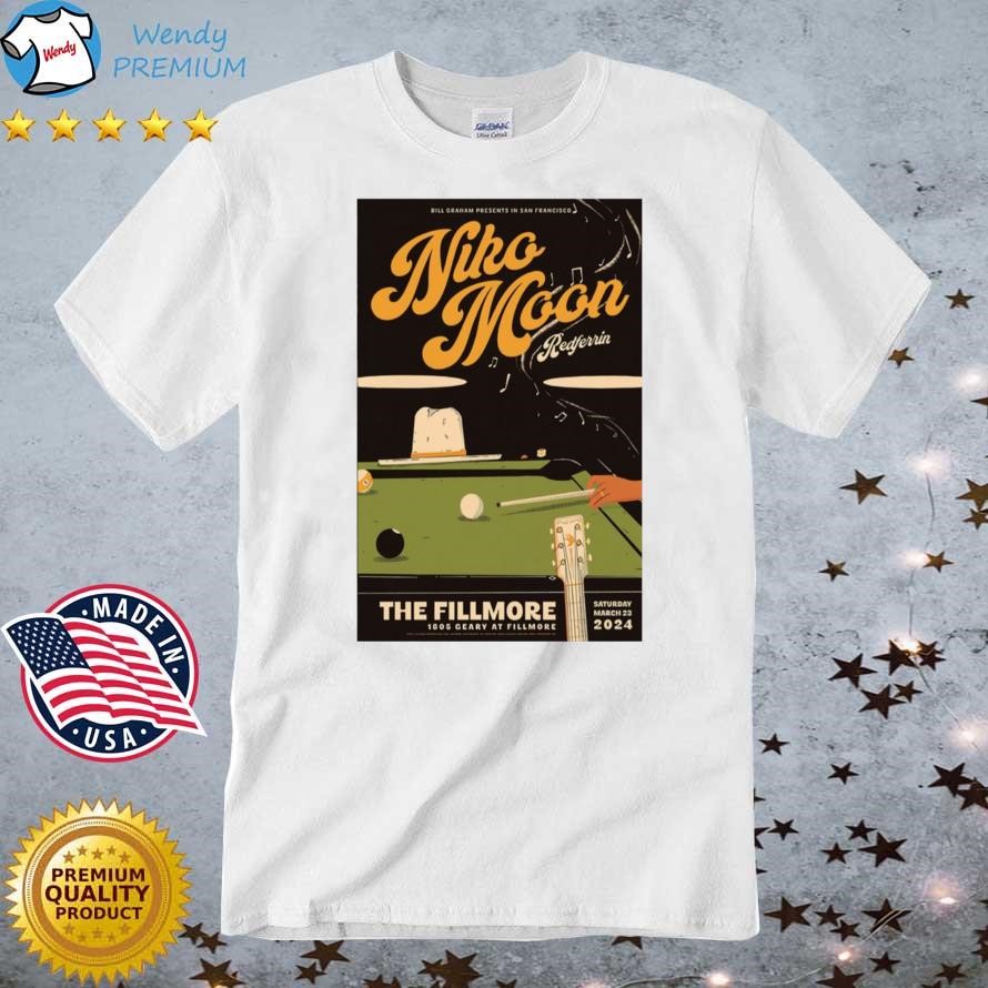 Original Niko Moon March 23 2024 The Fillmore San Francisco T-shirt
