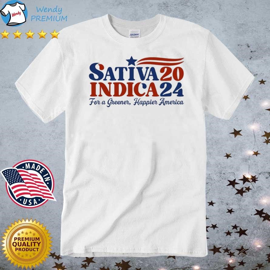 Official Official Strains ‘24 Sativa 20 Indica 24 For A Greener Happier America T-shirt