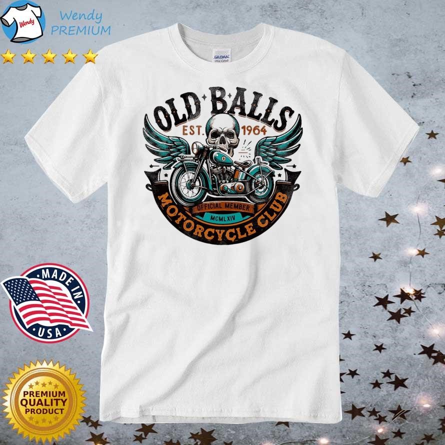 Official Official The Old Balls Club Vintage Motorcycle Birthday 60th Birthday t-shirt